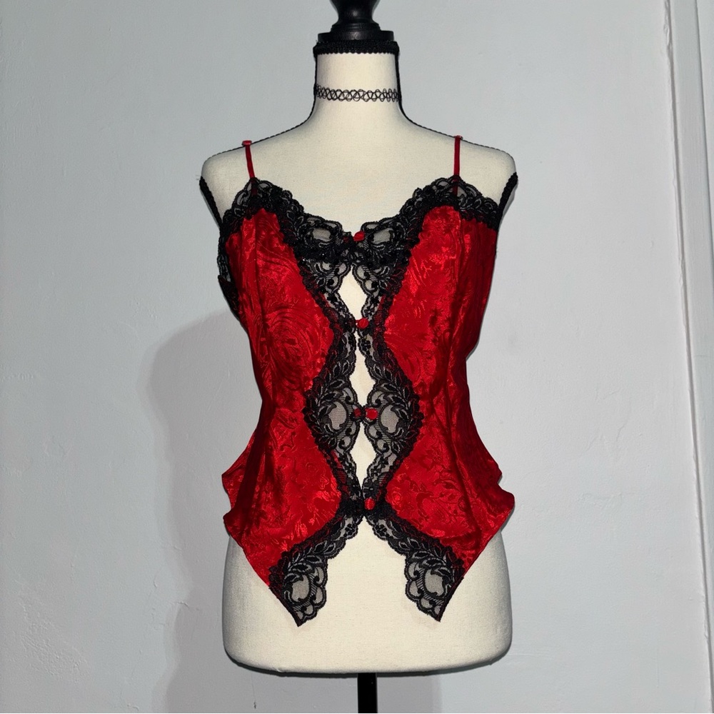 Delicates Red Floral Cami